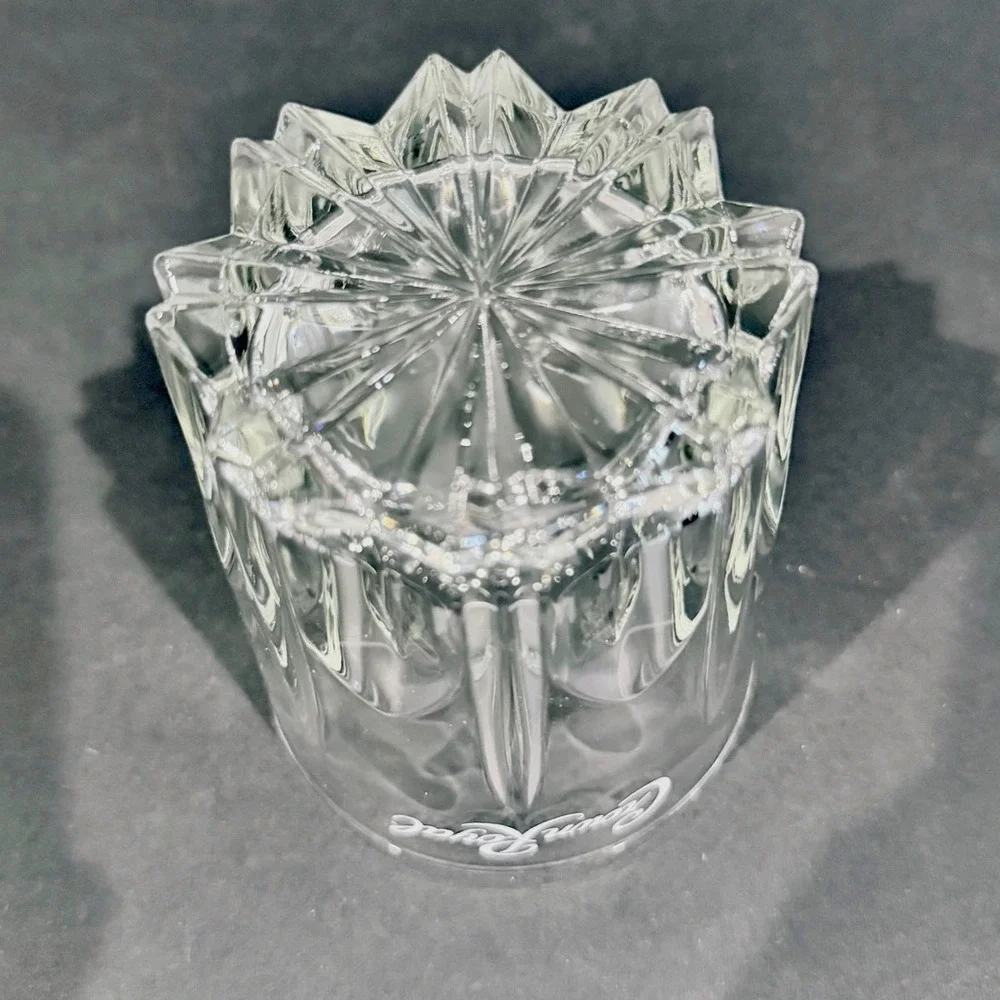 Crown Royal Low Ball Cut Crystal Tumbler Made In Italy Barware Glassware‎
